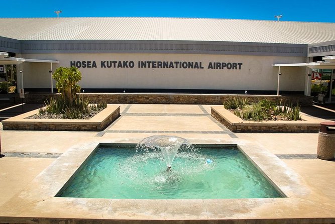 Airport Shuttle - The 40 to 45 minute drive into Windhoek