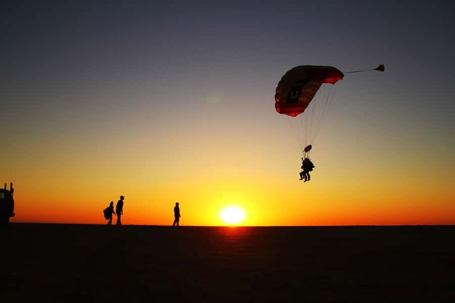From Swakopmund: Tandem Sky Diving - Leaving Swakopmund for the skydiving club