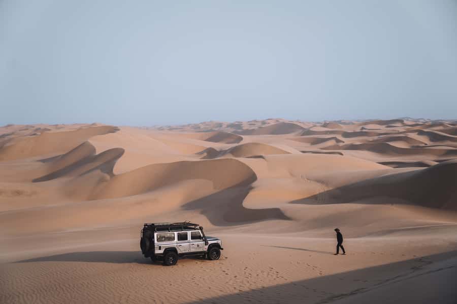 From Walvis Bay: Sandwich Harbor 4x4 Tour - Sandwich Harbor and the ancient dunes