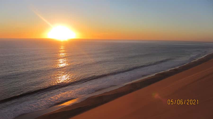 From Walvis Bay: Sandwich Harbour World Heritage Site - The beach road to Sandwich Harbour