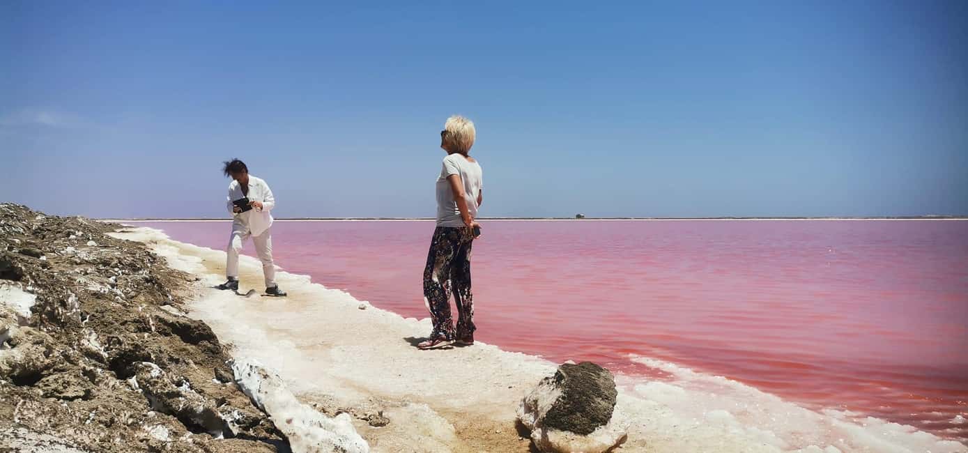 swakopmund city tour dune 7 pink lake pink flamingos - Who will enjoy this experience most?