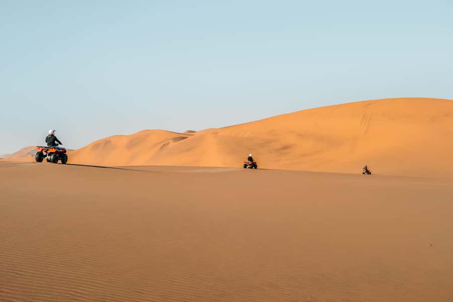 Swakopmund: Desert Dunes Quad Biking with Optional Sandboard - Table Top and the view toward the sea