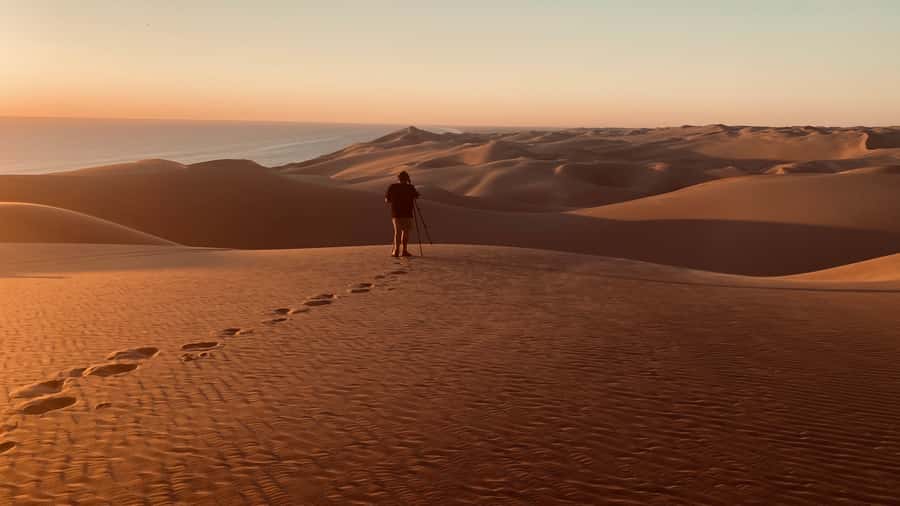 Walvis Bay: Sandwich Harbour Sunset Photography Tour - The Atlantic beach drive to Sandwich Harbour