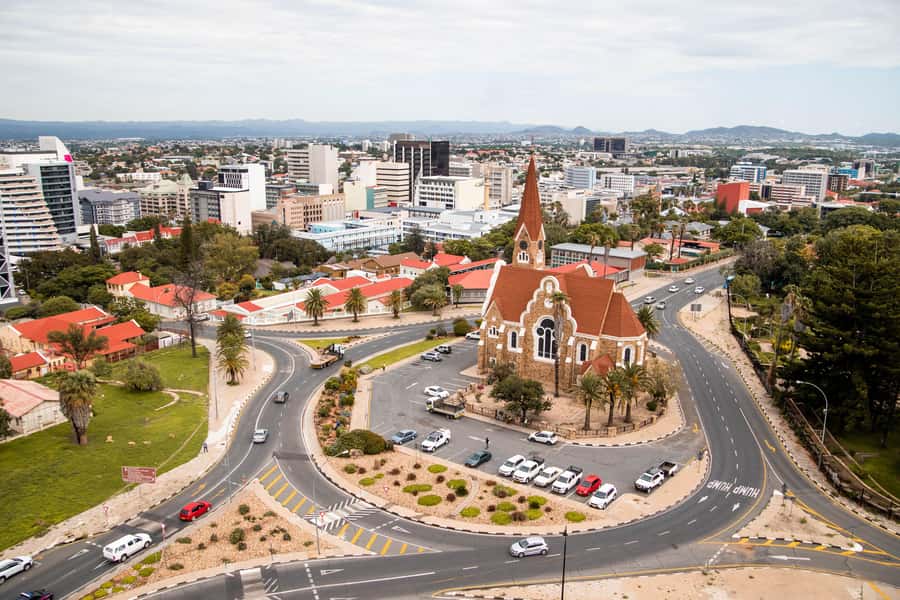 Windhoek: City and Township Tour - Parliament Gardens and the symbols of independence